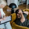 Therapist supporting client during IFS therapy Hinsdale session focused on inner critic healing and emotional relief